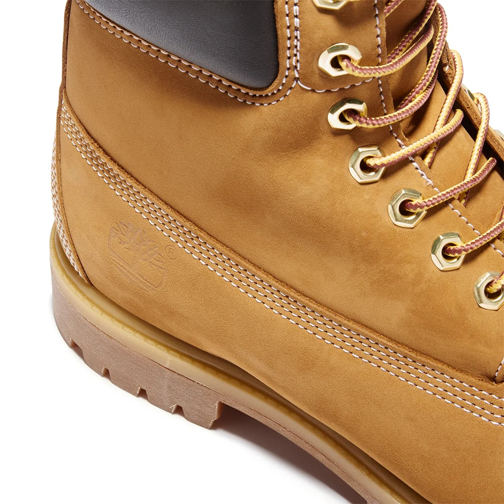 Men's Wheat Nubuck Leather Prem 6 In Lace Waterproof Boot Wh Timberland TB110061-713
