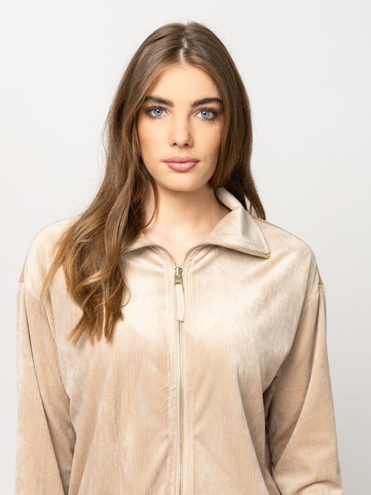 Women's Beige Timora Sweatshirt Heavy Tools T06033-SAND