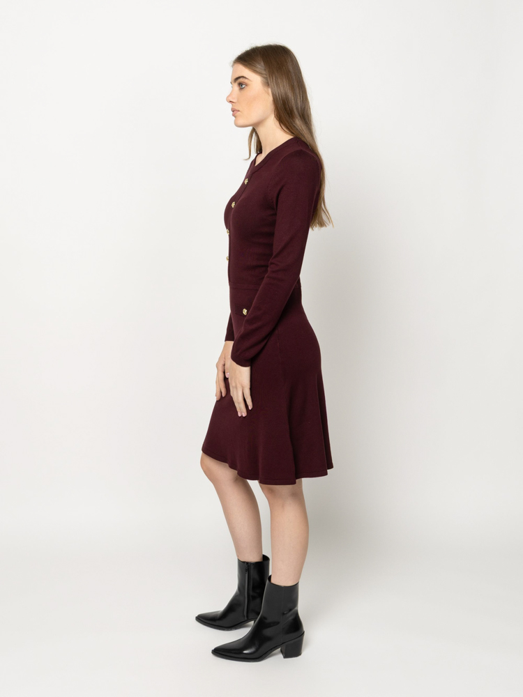 Women's Burgundy Heal Dress Heavy Tools T54021-BORDEAUX