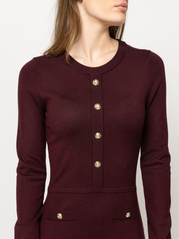 Women's Burgundy Heal Dress Heavy Tools T54021-BORDEAUX