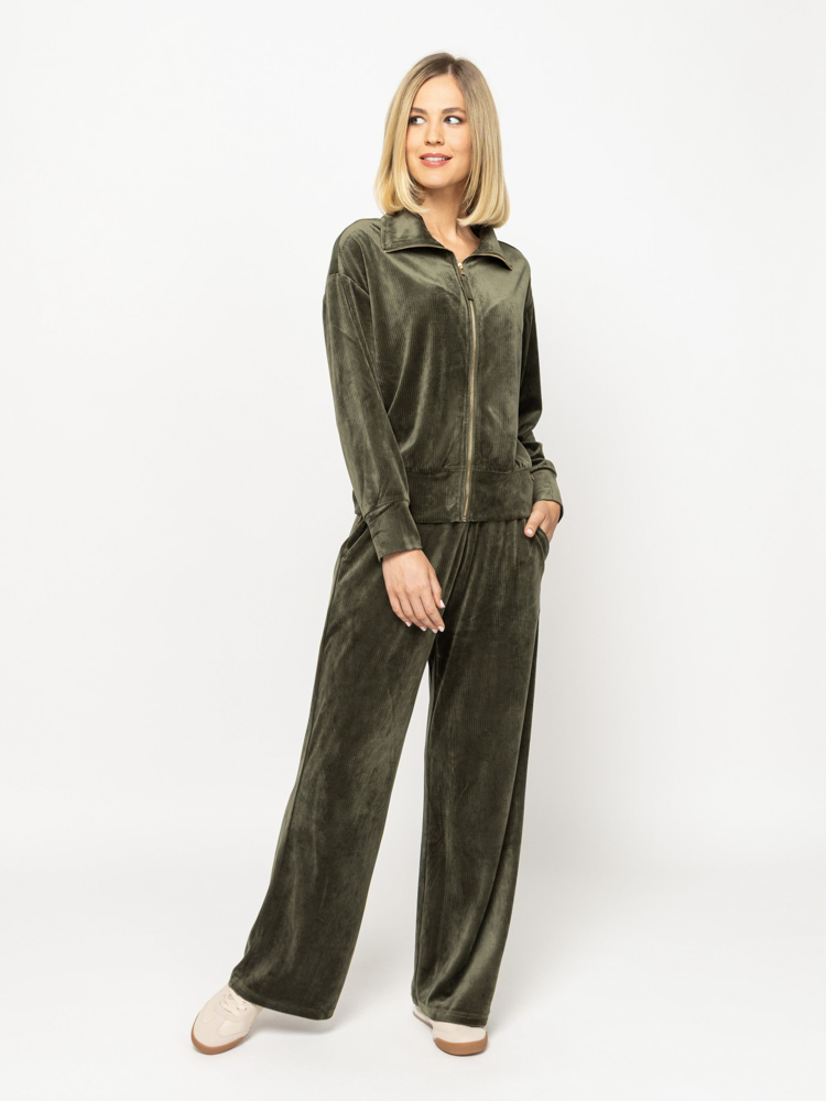 Women's Olive Green Timora Sweatshirt Heavy Tools T06033-OLIVE