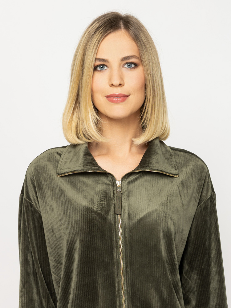 Women's Olive Green Timora Sweatshirt Heavy Tools T06033-OLIVE