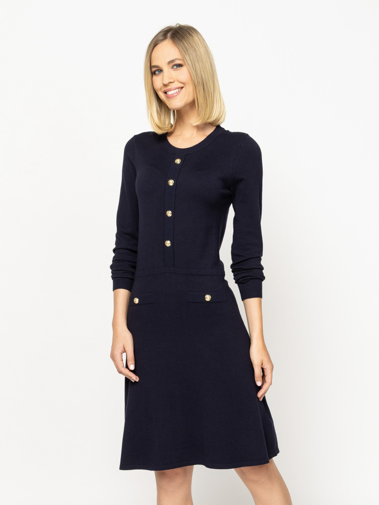 Women's Navy Blue Heal Dress Heavy Tools T54021-NAVY