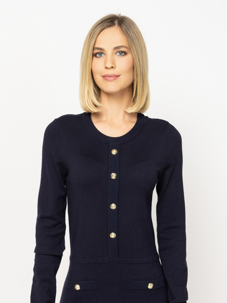 Women's Navy Blue Heal Dress Heavy Tools T54021-NAVY