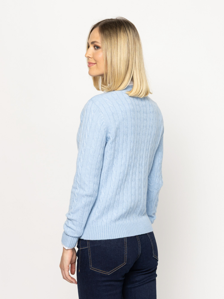 Women's Light Blue Hideal Cardigan Heavy Tools T90001-SKY
