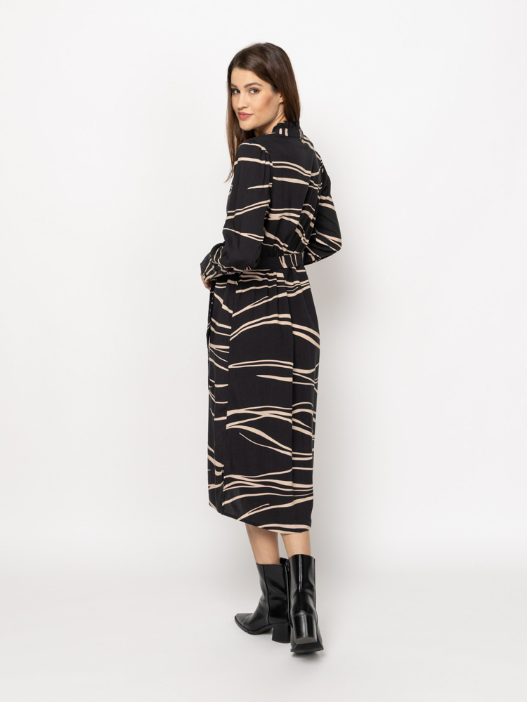 Women's Black Vina Dress Heavy Tools T50073-WAVE