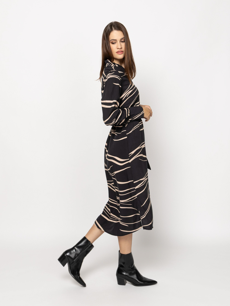 Women's Black Vina Dress Heavy Tools T50073-WAVE