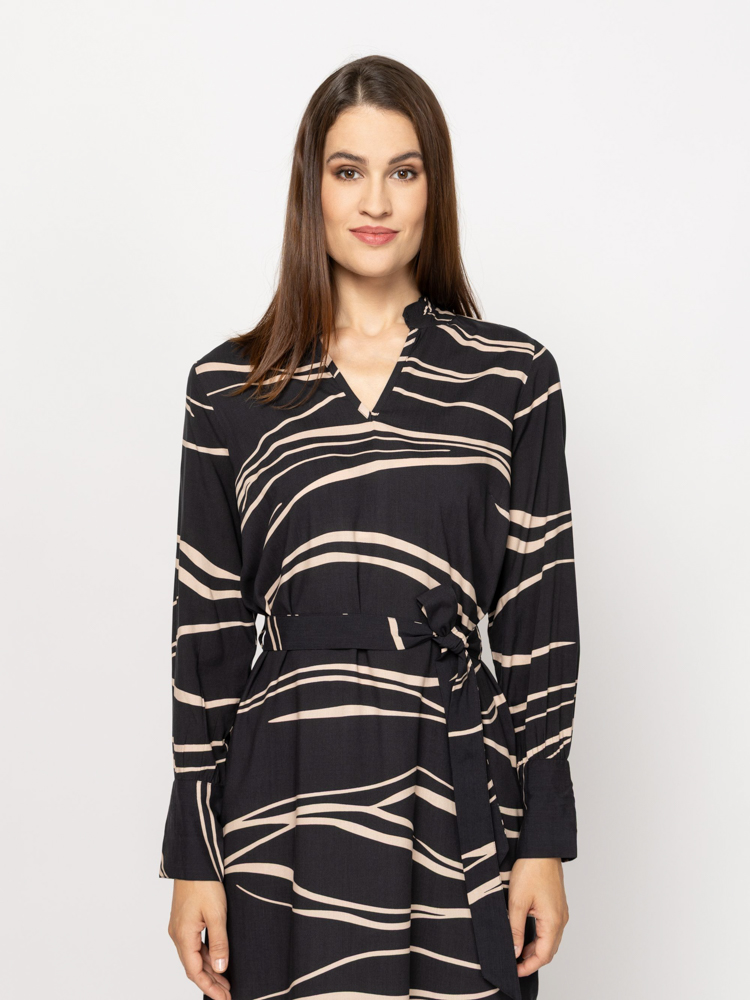 Women's Black Vina Dress Heavy Tools T50073-WAVE