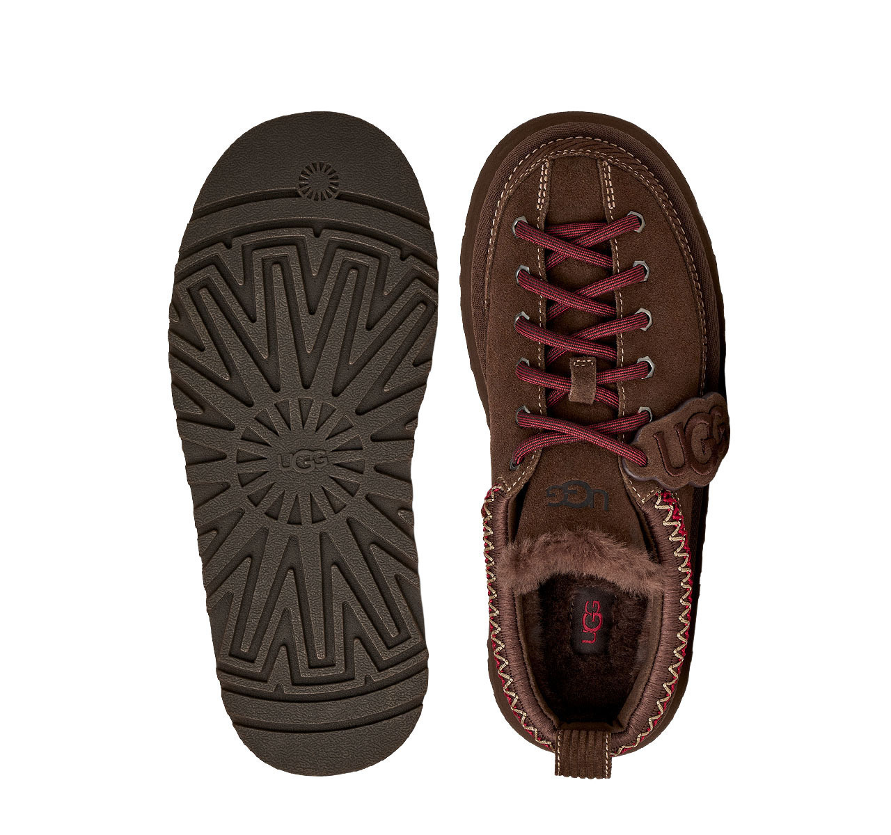Women's Burnt Cedar Heritage Lace-Up Slipper UGG 1180361-BCDR