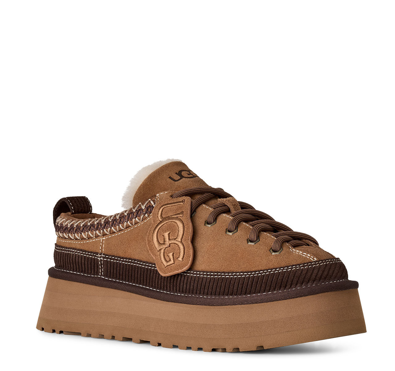 Women's Chestnut Heritage Lace-Up Slipper UGG 1180361-CHE