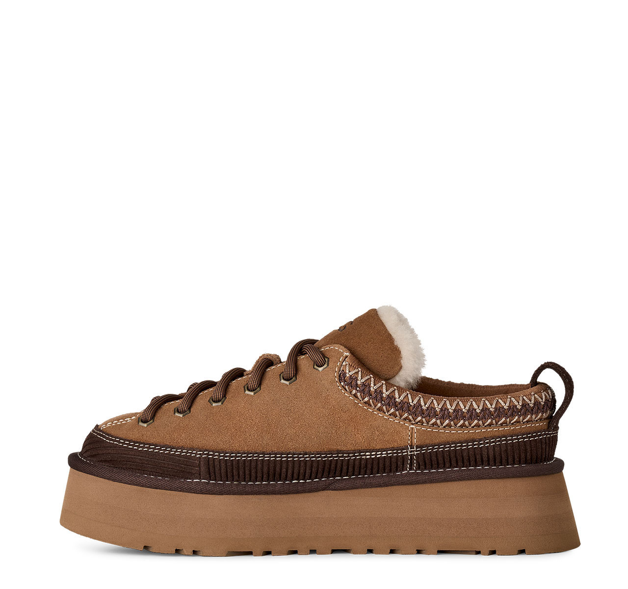Women's Chestnut Heritage Lace-Up Slipper UGG 1180361-CHE