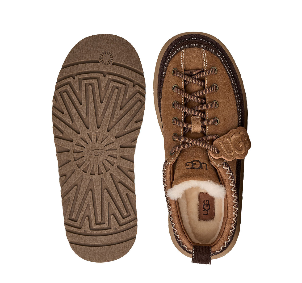 Women's Chestnut Heritage Lace-Up Slipper UGG 1180361-CHE