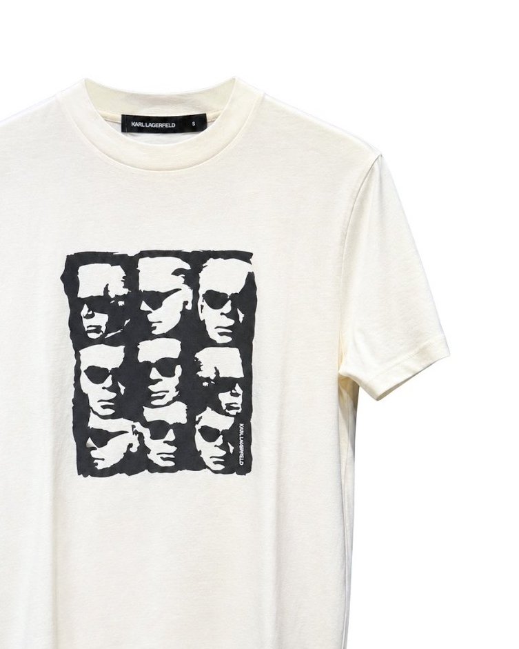 Ανδρικό T-shirt Εκρού Karl Lagerfeld 755150 564235-80