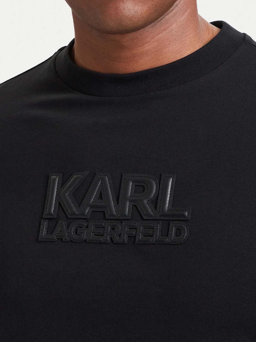 Men's Black T-shirt Crewneck  Karl Lagerfeld 755073 564250-990