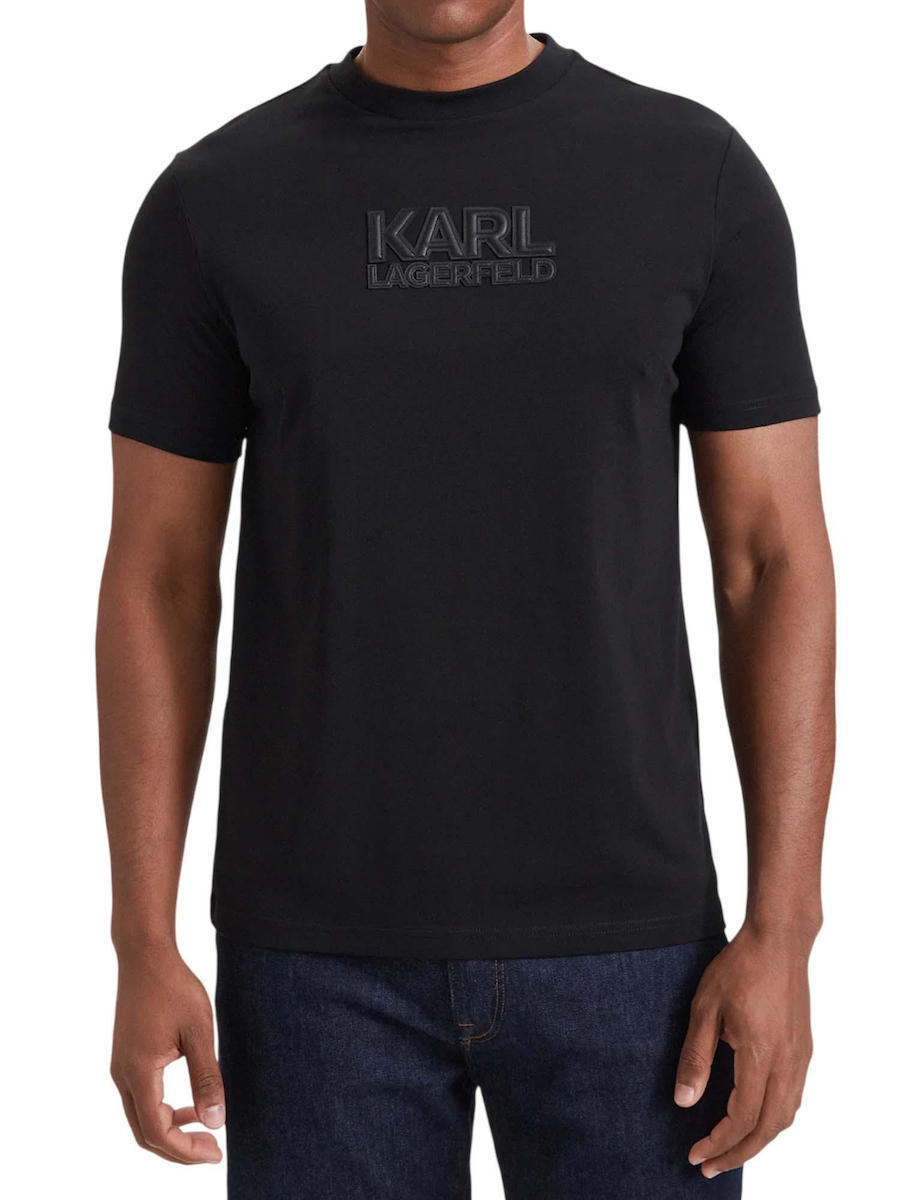 Men's Black T-shirt Crewneck  Karl Lagerfeld 755073 564250-990