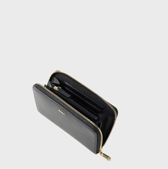 Women's Black Sandy SM Ziparound Wallet BOSS 50567631-001