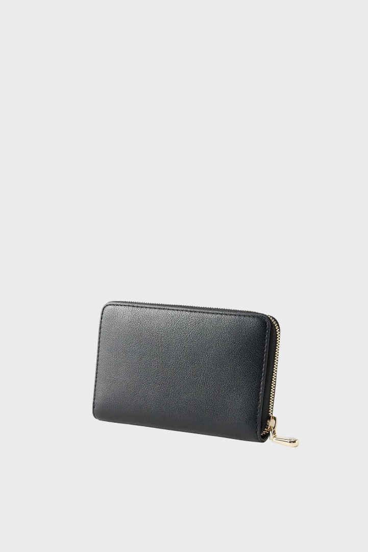 Women's Black Sandy SM Ziparound Wallet BOSS 50567631-001