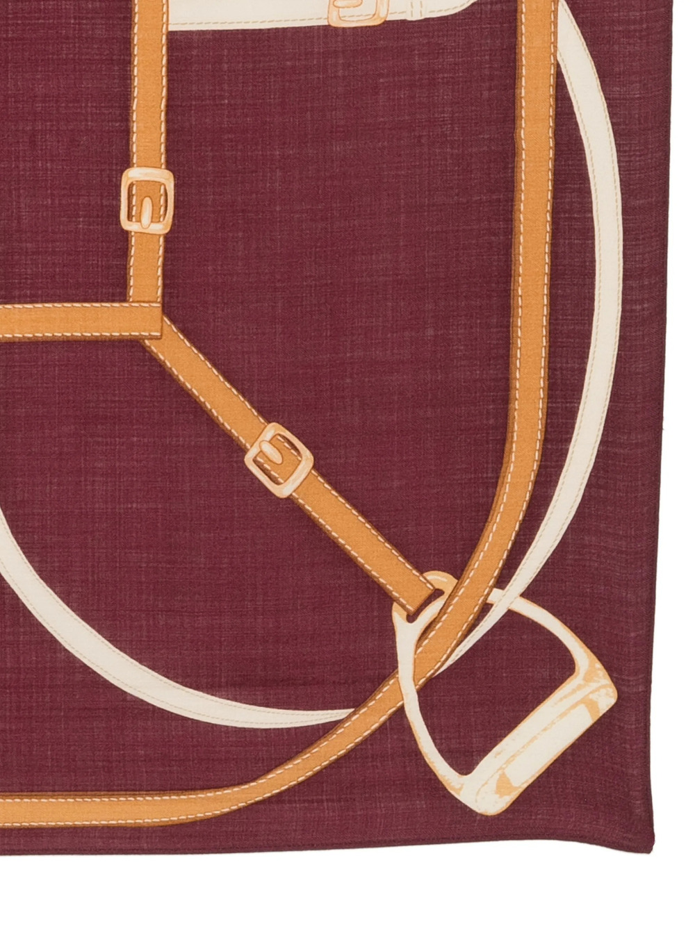 Women's Burgundy SILK BLEND-BLT LRG SQ-SCF Ralph Lauren 454P23561001-RED