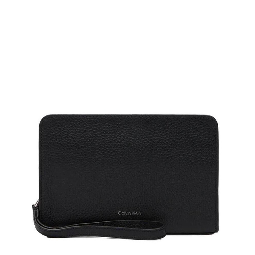 Ανδρικό Δερμάτινο Τσαντάκι Χειρός Μαύρο Calvin Klein LV04D1153G-UB1
