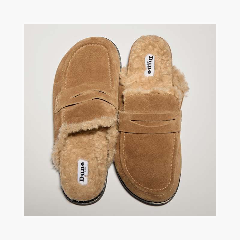 Women's Beige GOLDY MULE Dune London 0076500620126680-HONEY