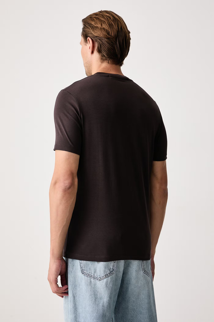 Ανδρικό T-shirt Καφέ Karl Lagerfeld 755043 564235-490