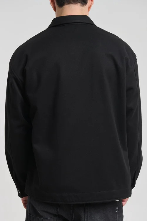 Men's Black Overshirt Royal Denim Santo5166-Black
