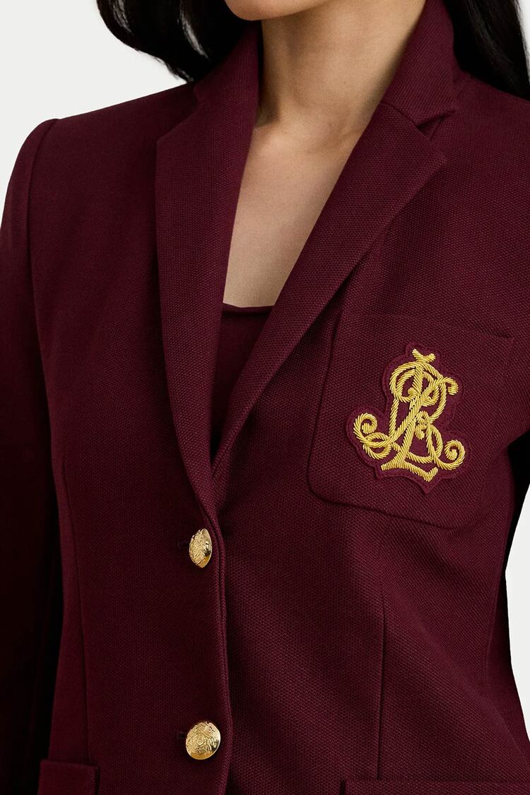 Women's Burgundy Anfisa Lined Jacket Ralph Lauren 200797305029-RED