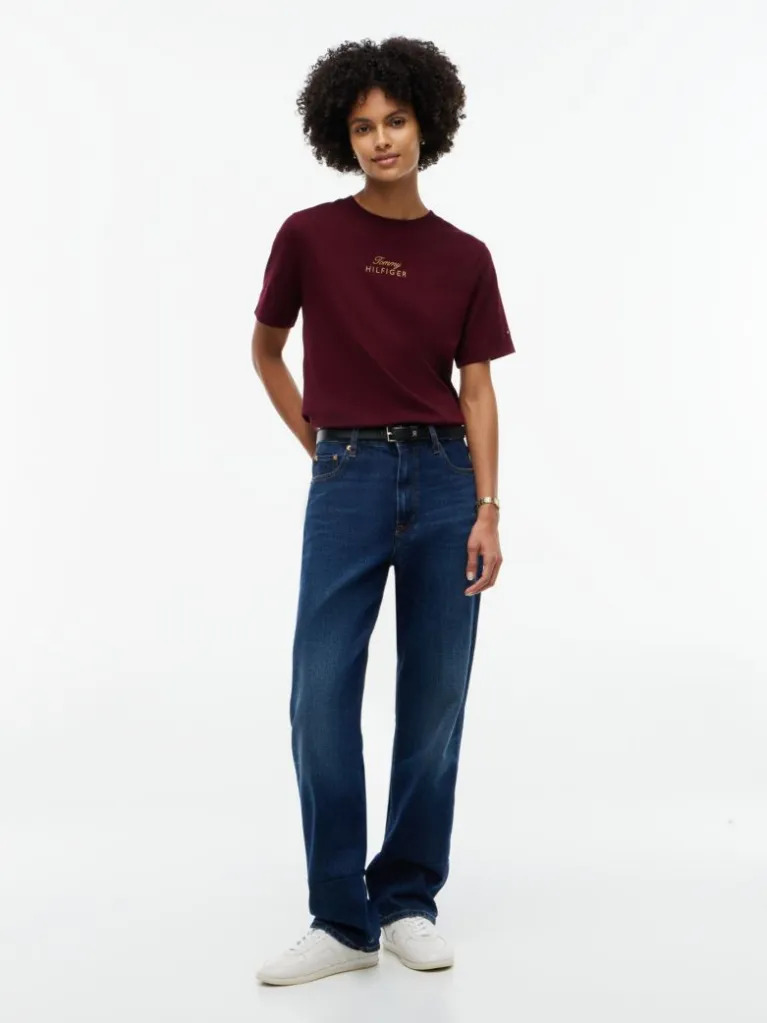 Γυναικείο T-shirt Μπορντό Tommy Hilfiger WW0WW51725-XIH