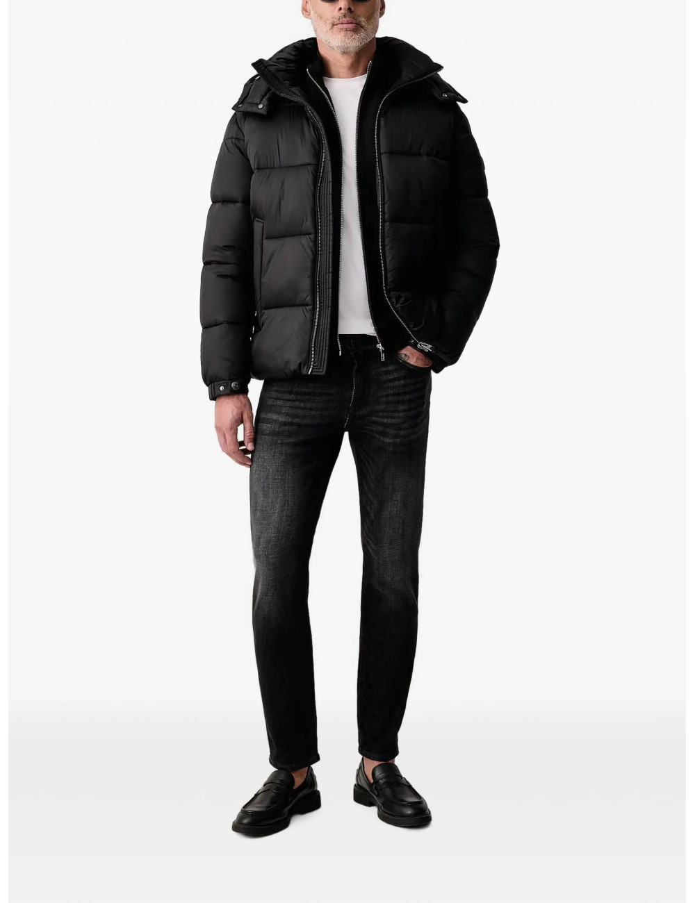 Men's Black Sweat Zip Jacket Karl Lagerfeld 705014 564902-990