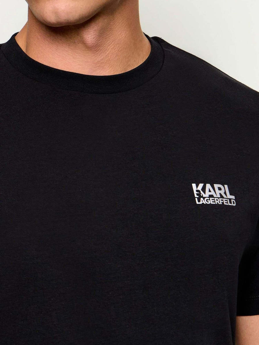 Ανδρικό T-shirt Μαύρο Karl Lagerfeld 755781 564235-910