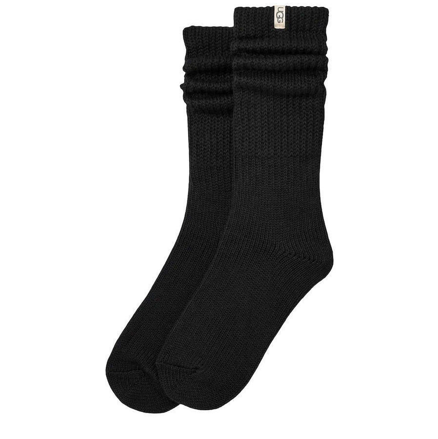 Women's Black Tyla Slouchy Crew II Socks UGG 1173790-TARR