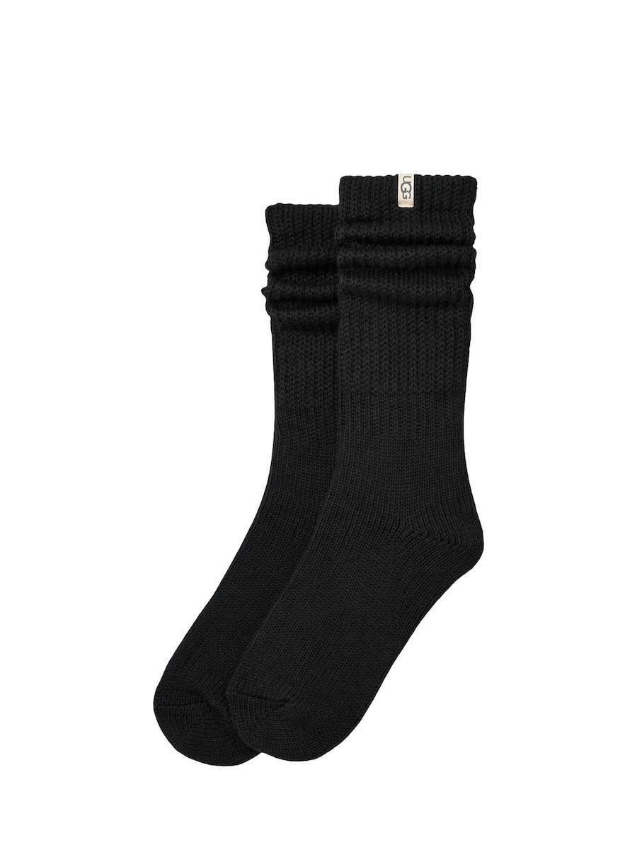 Women's Black Tyla Slouchy Crew II Socks UGG 1173790-TARR