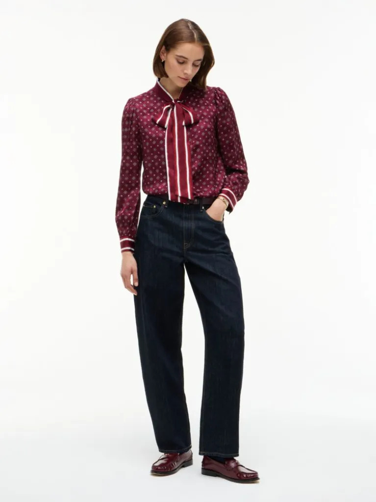Γυναικείο Πουκάμισο Μπορντό Tommy Hilfiger WW0WW52238-0KR