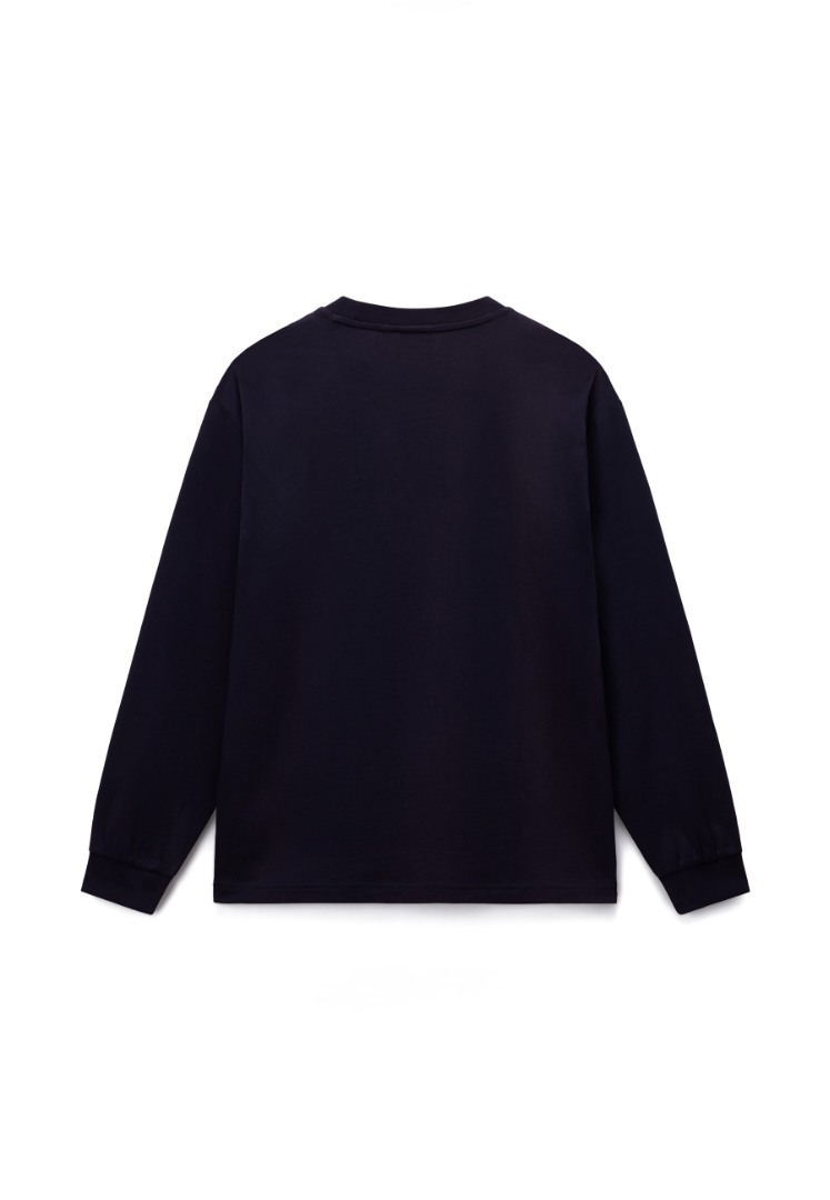 Men's Navy Blue S-Box Logo LS T-shirt Napapijri NP0A8BC5-1761
