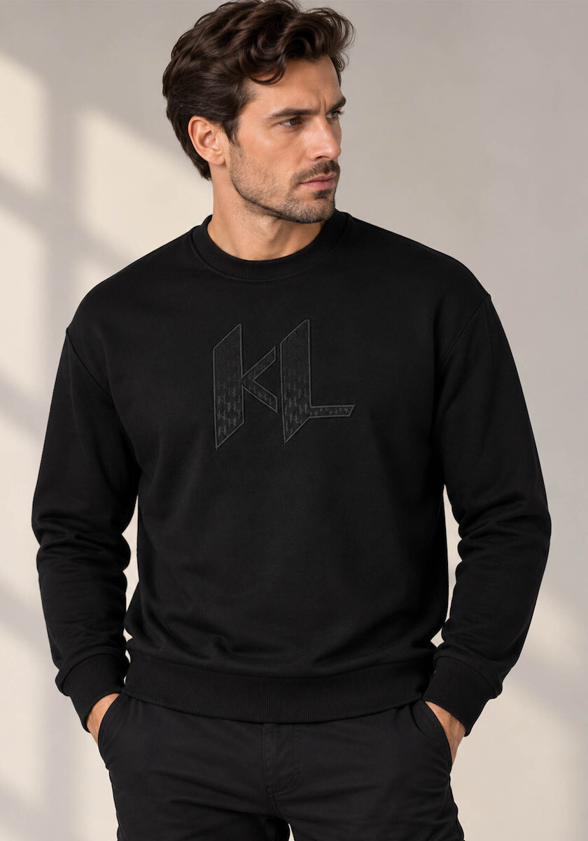 Men's Black Sweat Crewneck Karl Lagerfeld 705013 564910-990