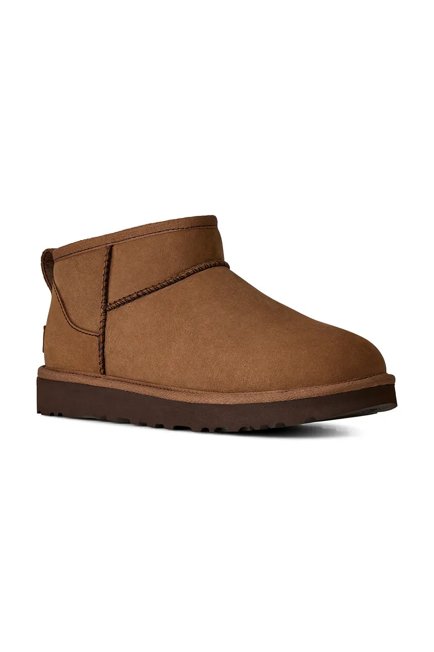 Γυναικεία Classic Ultra Mini Nubuck Μποτάκια Καφέ UGG 1184556-DKC