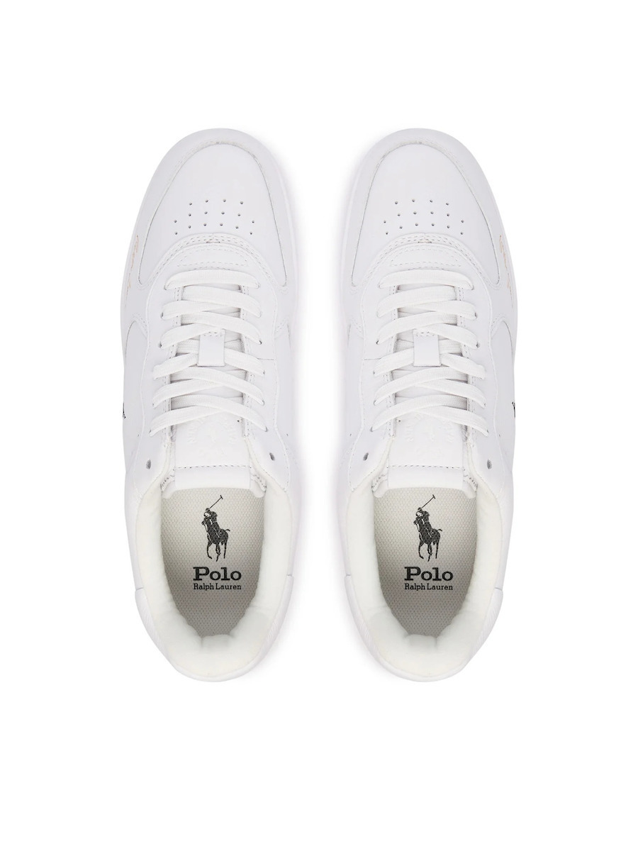 Men's White LEATHER-MASTR CT SIG-SK-LTL Ralph Lauren 809P17938001-White