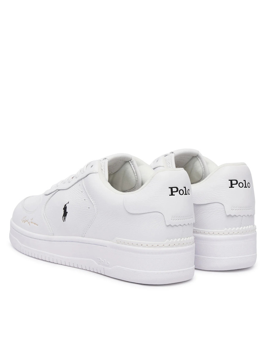 Men's White LEATHER-MASTR CT SIG-SK-LTL Ralph Lauren 809P17938001-White