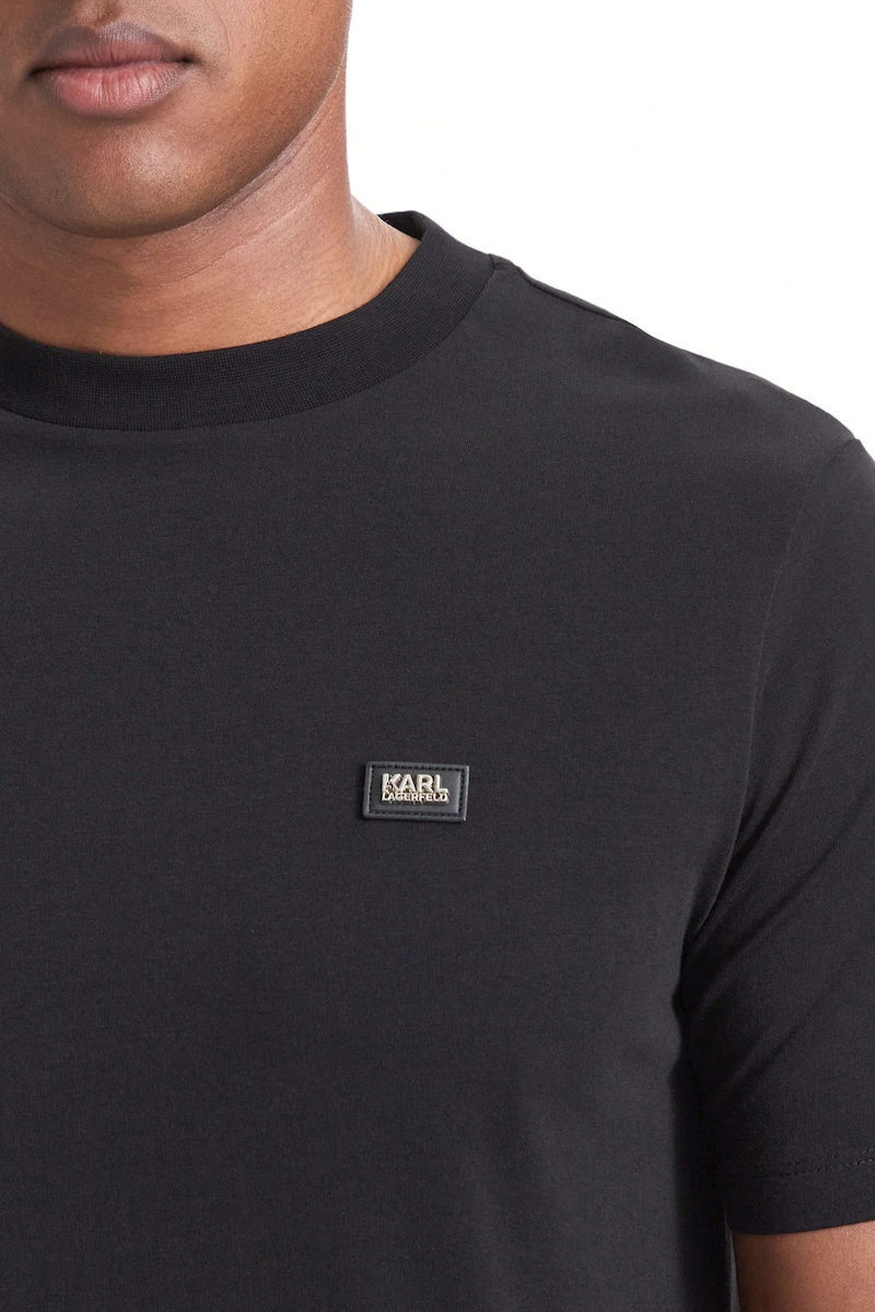Men's Black T-shirt Crewneck Karl Lagerfeld 755032 564235-990