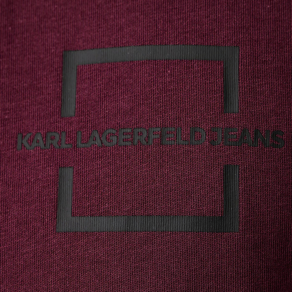 Ανδρικό Slim Logo T-shirt Μπορντό Karl Lagerfeld Jeans B4M17024-553 Wine