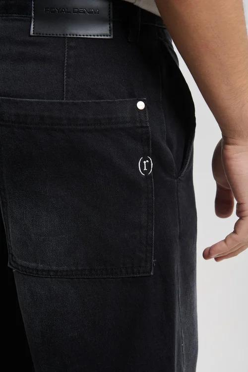 Men's Black Jeans Royal Denim STYX2375-BLACK