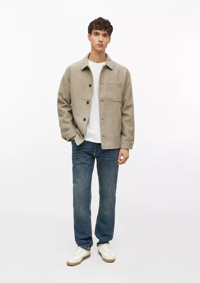 Men's Beige Overshirt S.Oliver 2180784-8161