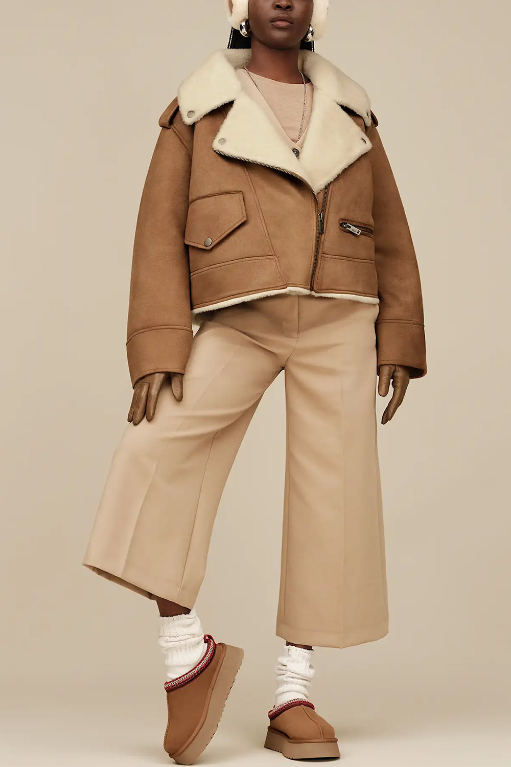Γυναικείες Tyla Slouchy Crew II Κάλτσες Μπεζ UGG 1173790-NMB