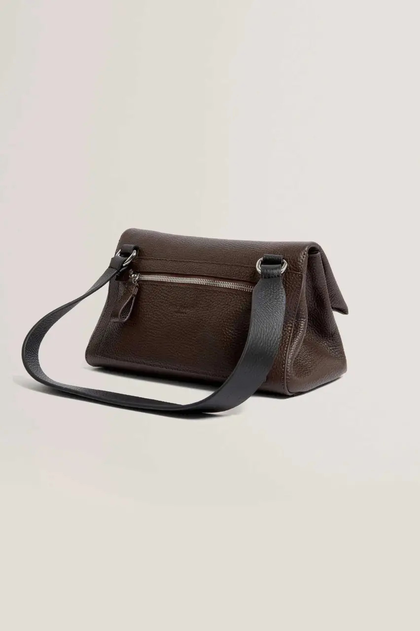 Women's Brown GINNAA Small Leather Cross Body Bag Ted Baker 285639-brn-choc