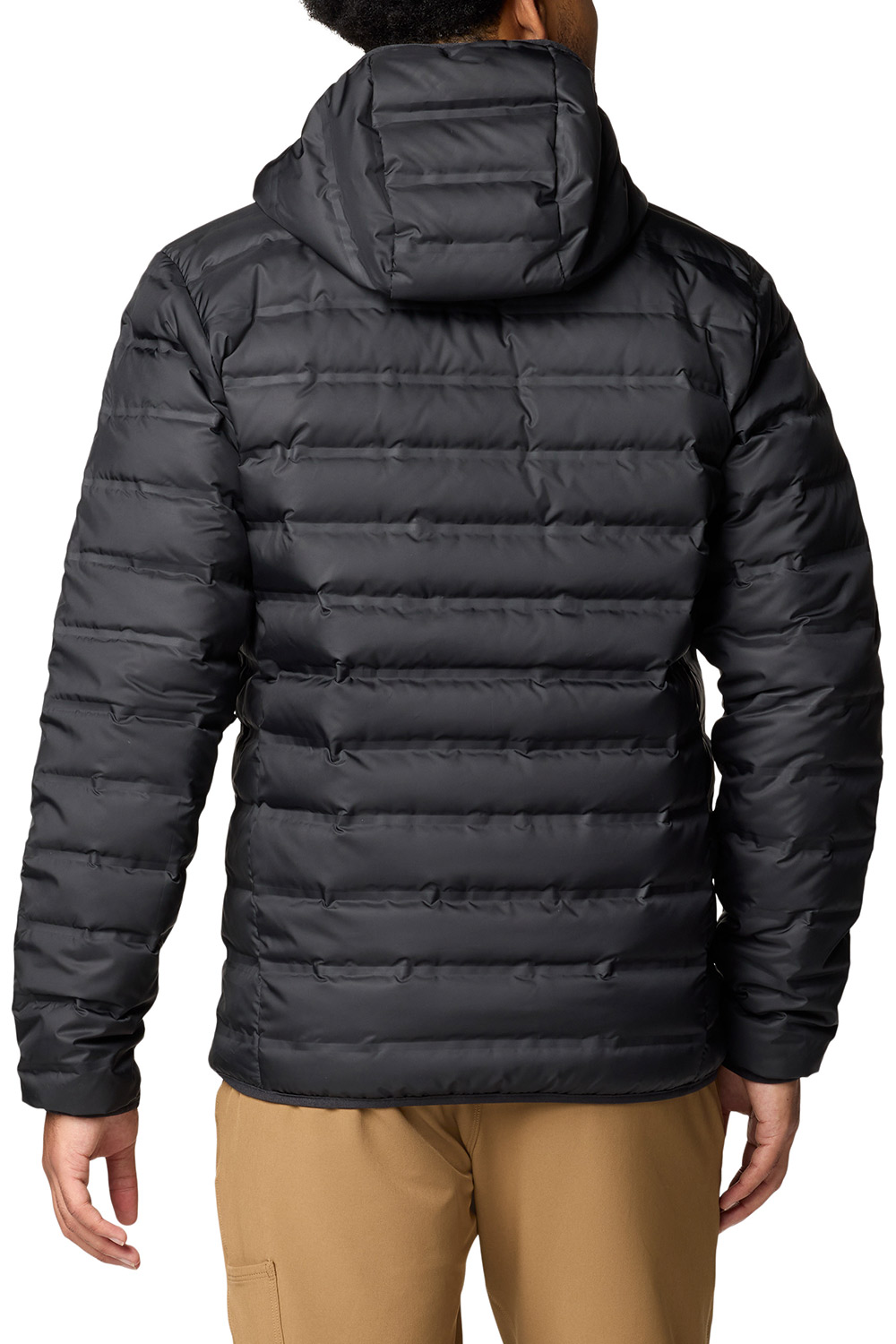 Men's Black Lake 22 II Down Hooded Jacket Columbia 2086294-010