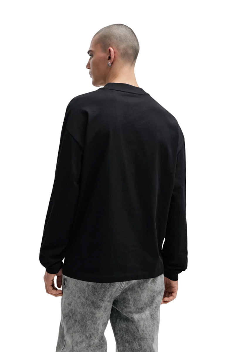 Ανδρικό Μακρυμάνικο Daposo T-Shirt Μαύρο HUGO 50511029-001