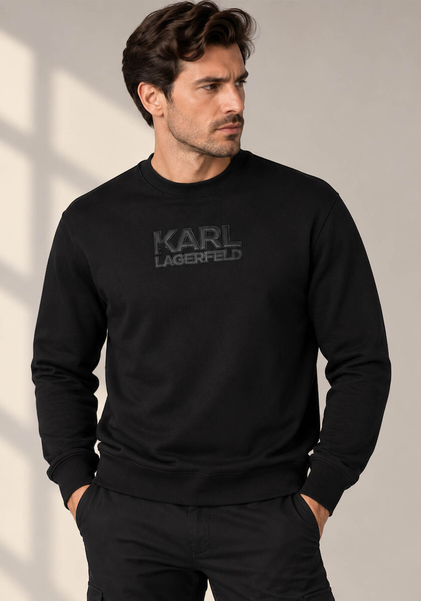 Men's Black Sweat Crewneck Karl Lagerfeld 705074 564953-990