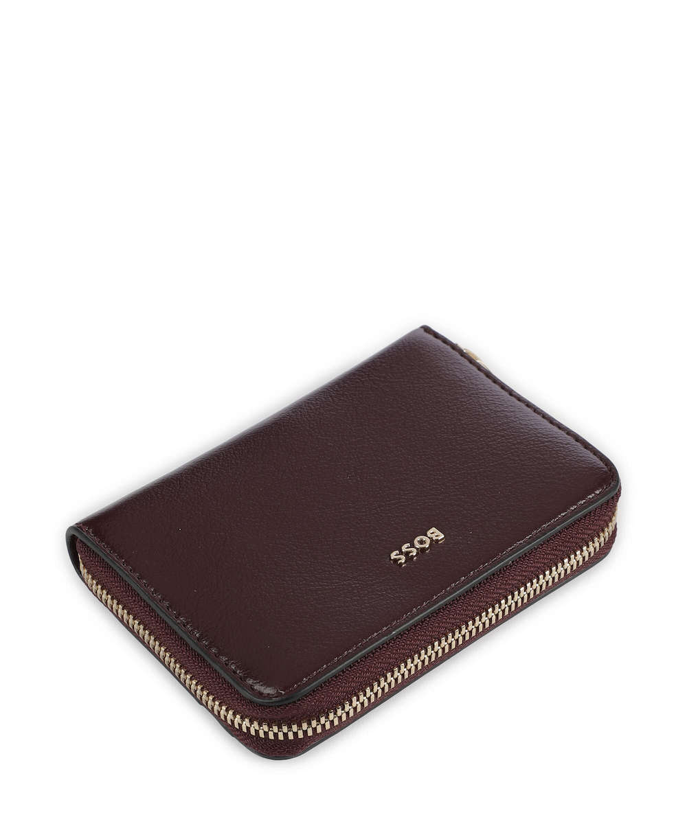 Women's Burgundy Sandy Mini Ziparound Wallet BOSS 50573328-599