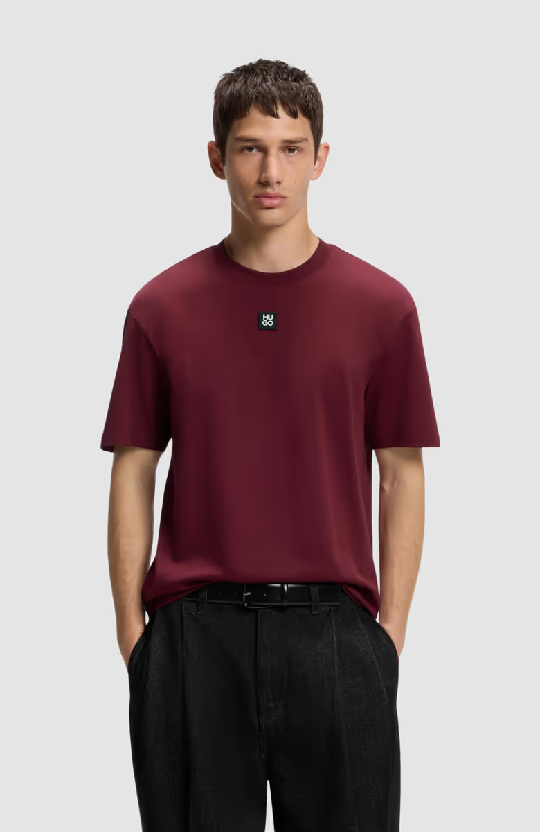 Ανδρικό Dalile T-shirt Μπορντό HUGO 50505201-654
