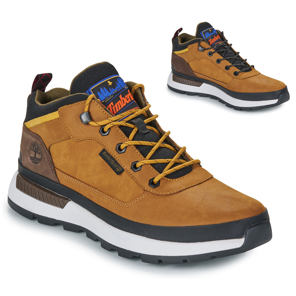 Men's Brown Leather Field Trekker LOW LACE UP SNEAKERS Timberland TB0A6DKN-EM5